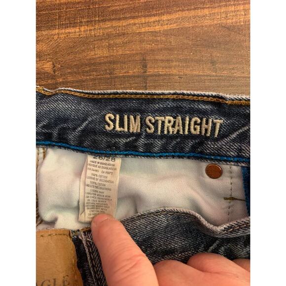 AMERICAN EAGLE Boy’s Slim Straight Jeans / Size: W26 L28 - Picture 4 of 11